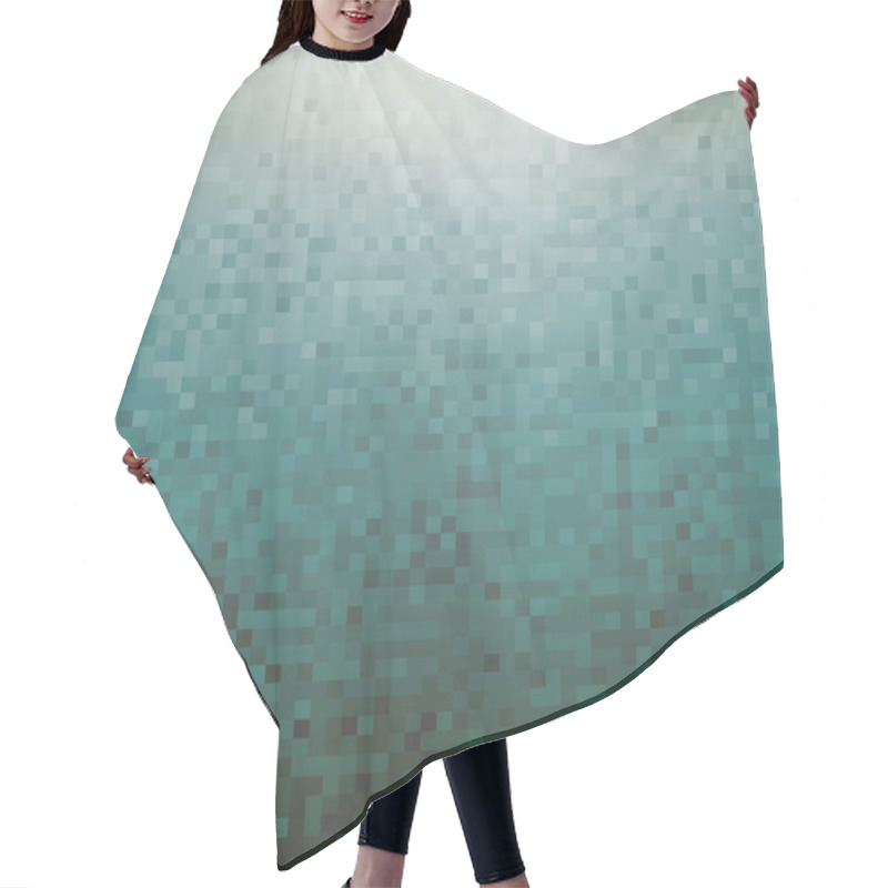 Personality  Metallic Squares Background Hair Cutting Cape