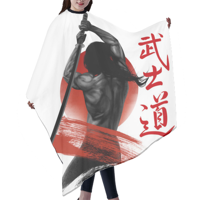 Personality  Samurai Hair Cutting Cape