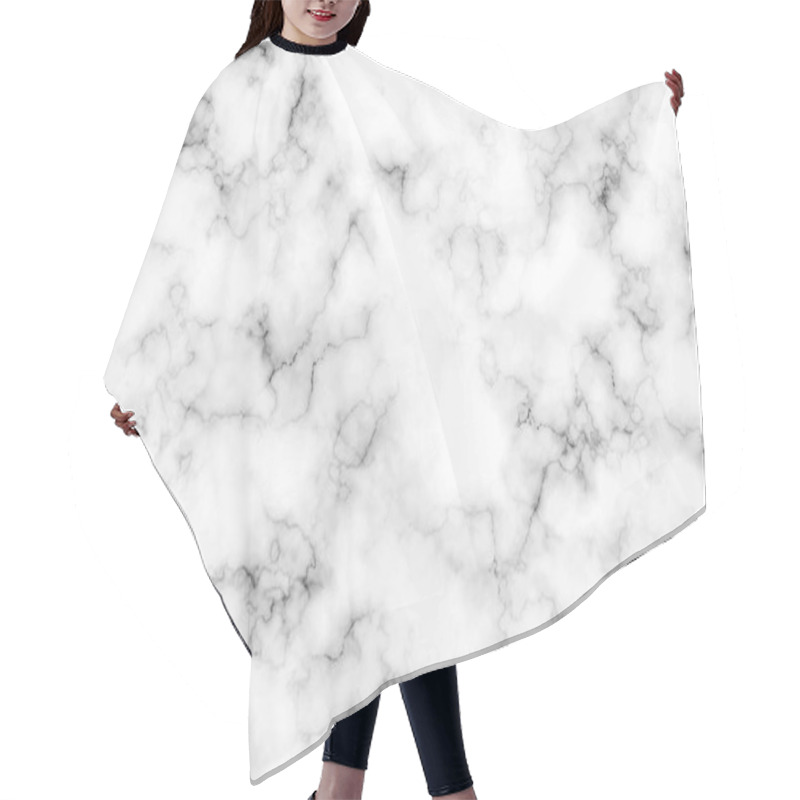 Personality  Realistic Grey Marble Background Hair Cutting Cape