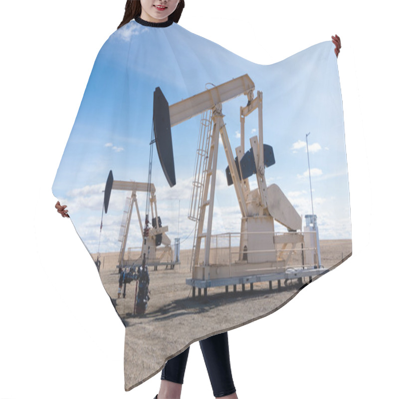 Personality  Pumpjacks In Rural Alberta, Canada Hair Cutting Cape