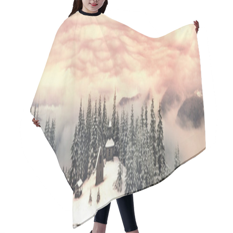 Personality  Old Mountain Village Hair Cutting Cape