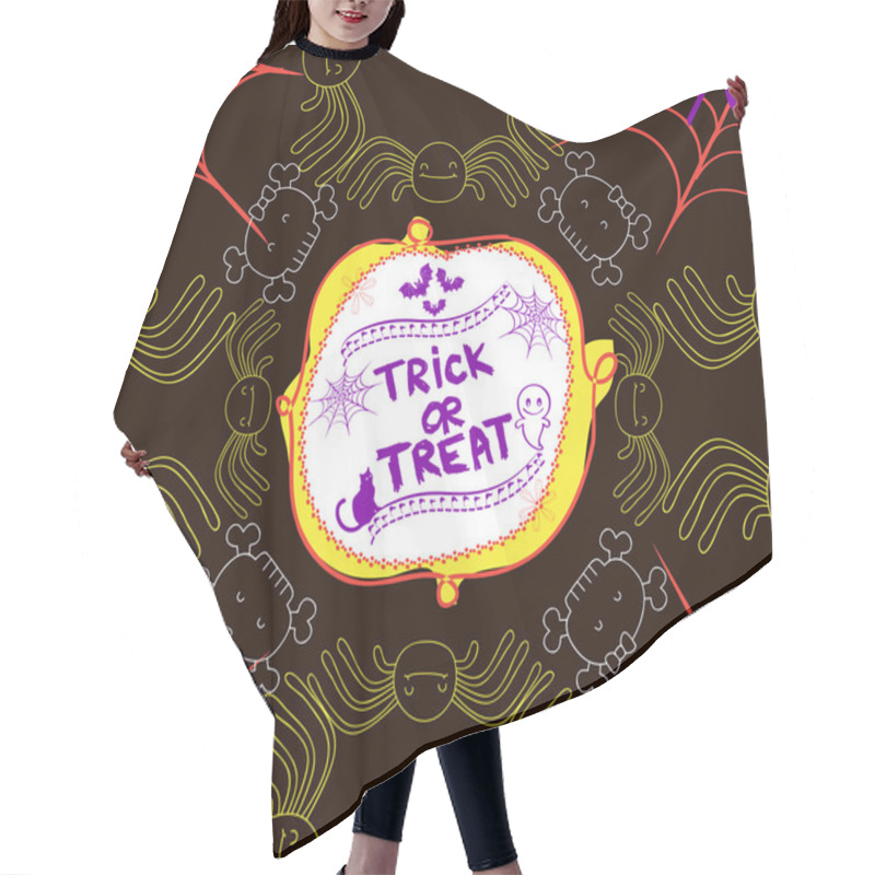 Personality  Halloween Trick Or Treat Hair Cutting Cape