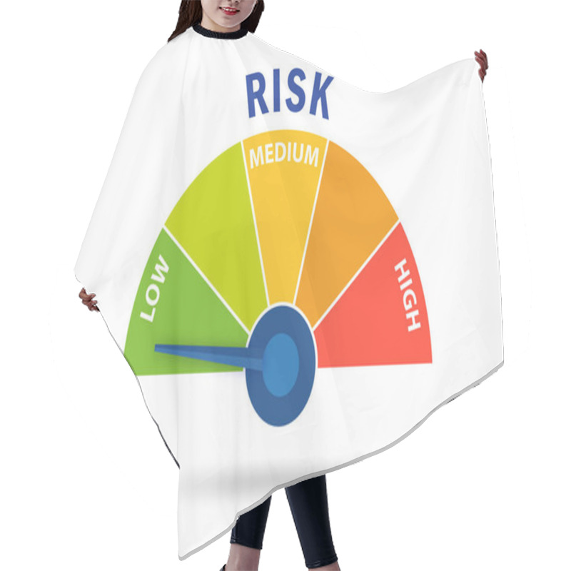 Personality  Risk Meter In Risk Management Concept Hair Cutting Cape