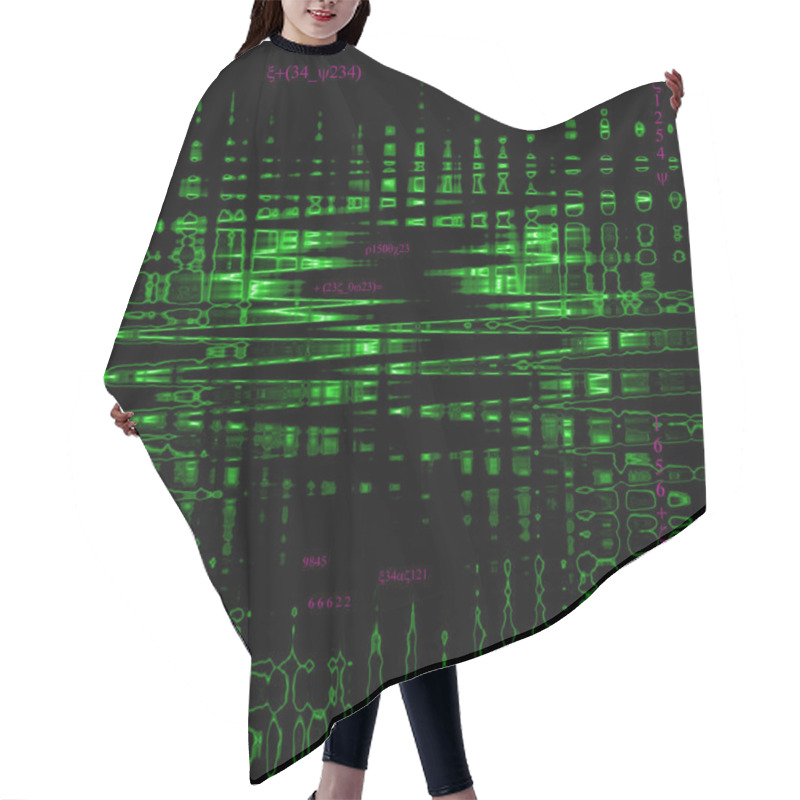 Personality  Matrix Code Hair Cutting Cape