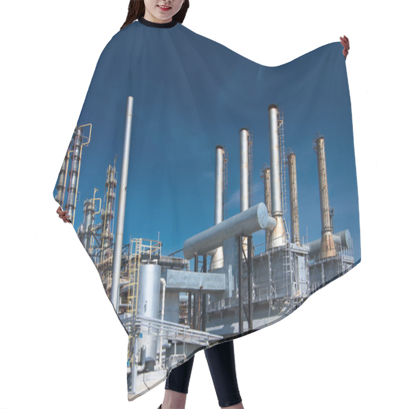 Personality  View Gas Processing Factory. Hair Cutting Cape