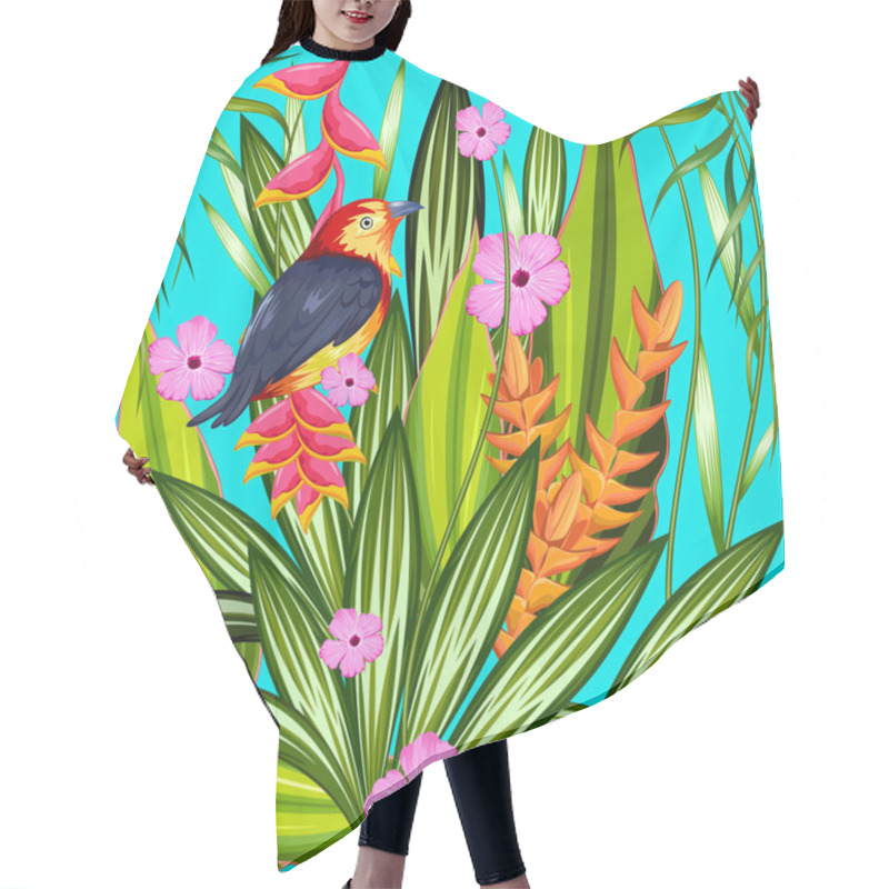 Personality  Exotic Tropical Background Hair Cutting Cape