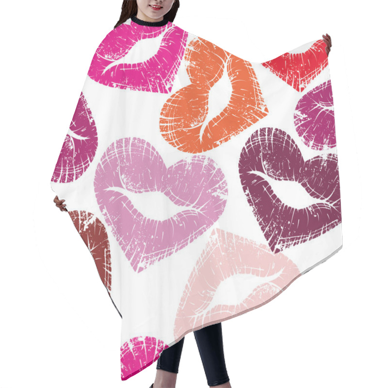 Personality  Print Of Lips, Kiss Hair Cutting Cape