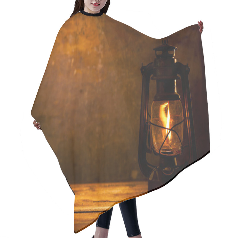 Personality  Oil Lamp Hair Cutting Cape