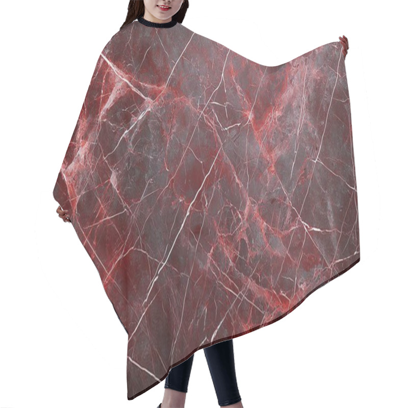 Personality  Rich Red Marble Texture With Intricate White Veining, Perfect For Backgrounds, Design Projects, And Architectural Inspiration. Hair Cutting Cape