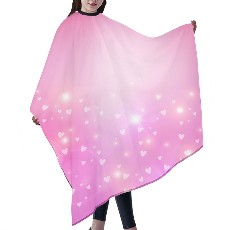 Personality  Valentines Day Heart Abstract Background Hair Cutting Cape