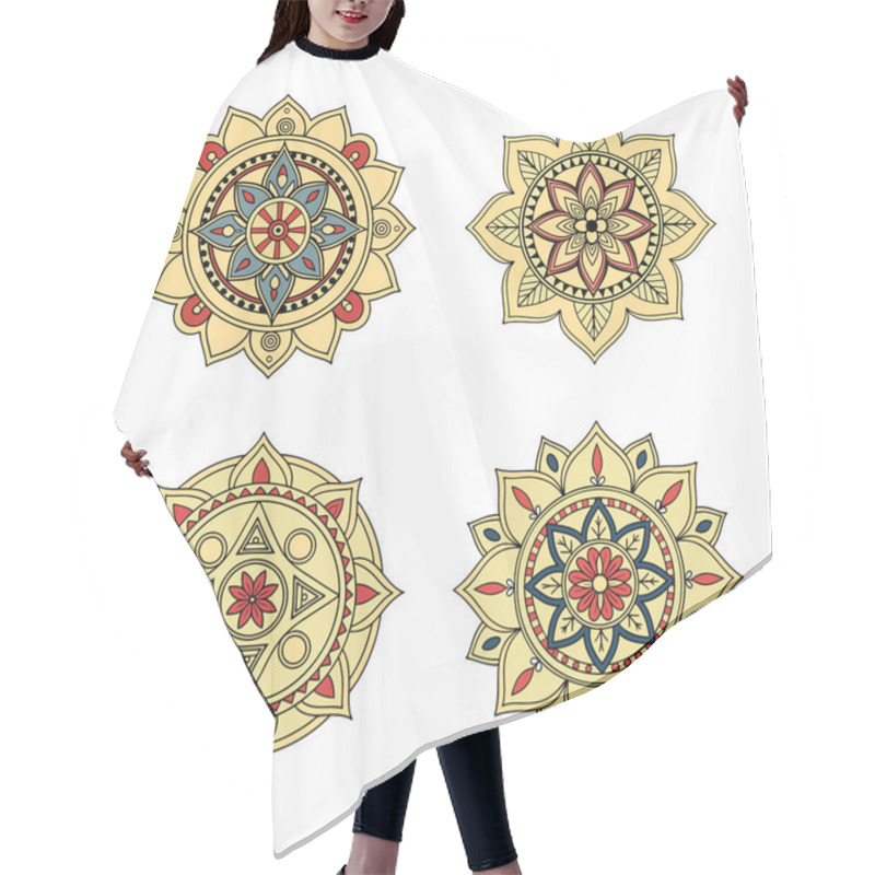 Personality  Indian Traditional Mandala Artwork. Perfect For Use In Creative Projects, Including Wall Art, Tattoos, Yoga-themed Designs, Meditation Visuals, And Digital Or Print Publications. Hair Cutting Cape