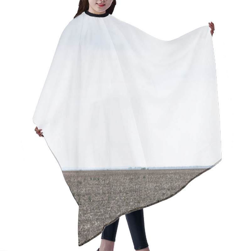 Personality  Land With Ground Against Cloudy Sky In Summer  Hair Cutting Cape