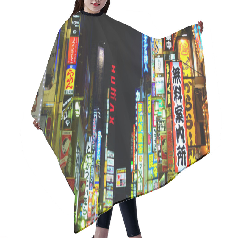 Personality  Tokyo Nightlife Hair Cutting Cape