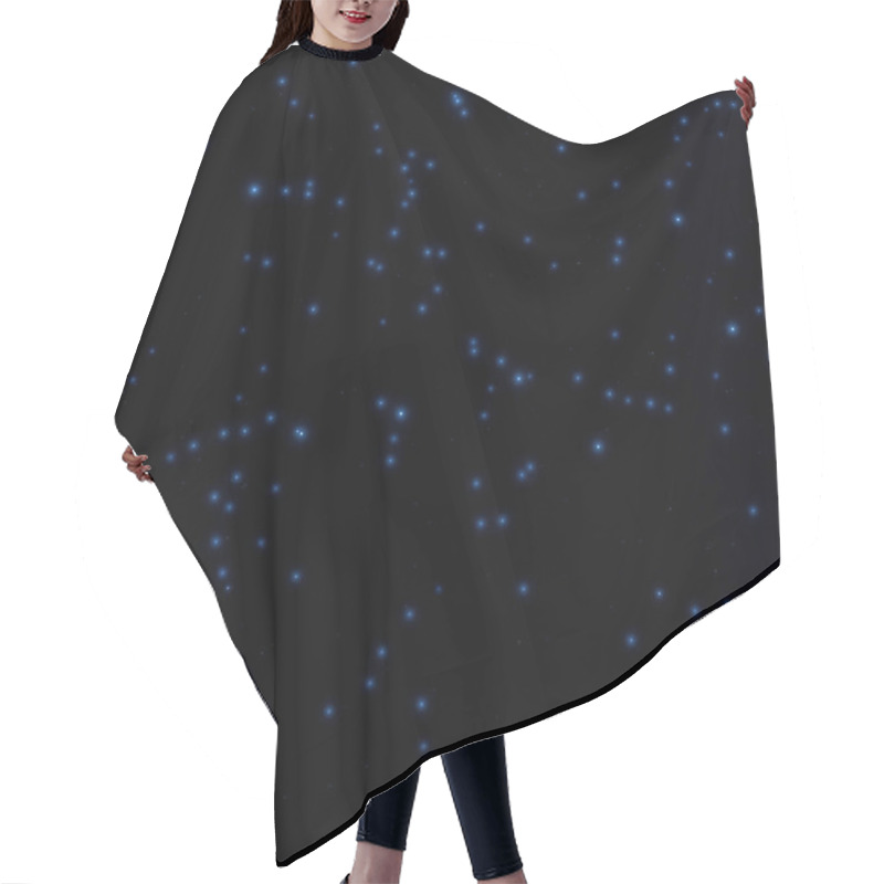 Personality  Bright Stars Shining In Night Sky, Space Concept  Hair Cutting Cape