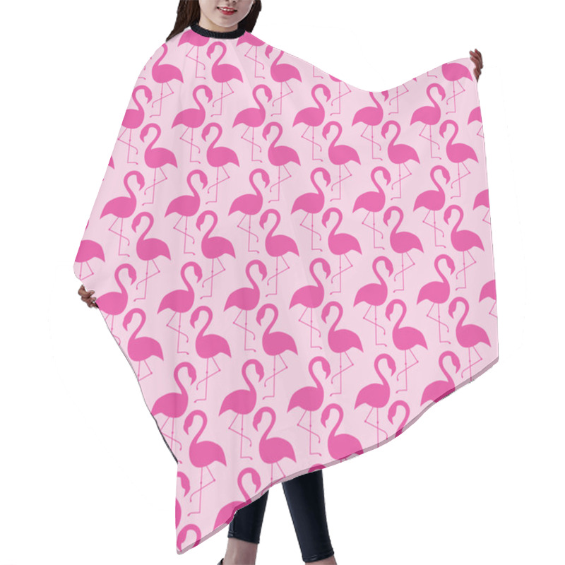 Personality  Pink Flamingo Birds Pattern Hair Cutting Cape