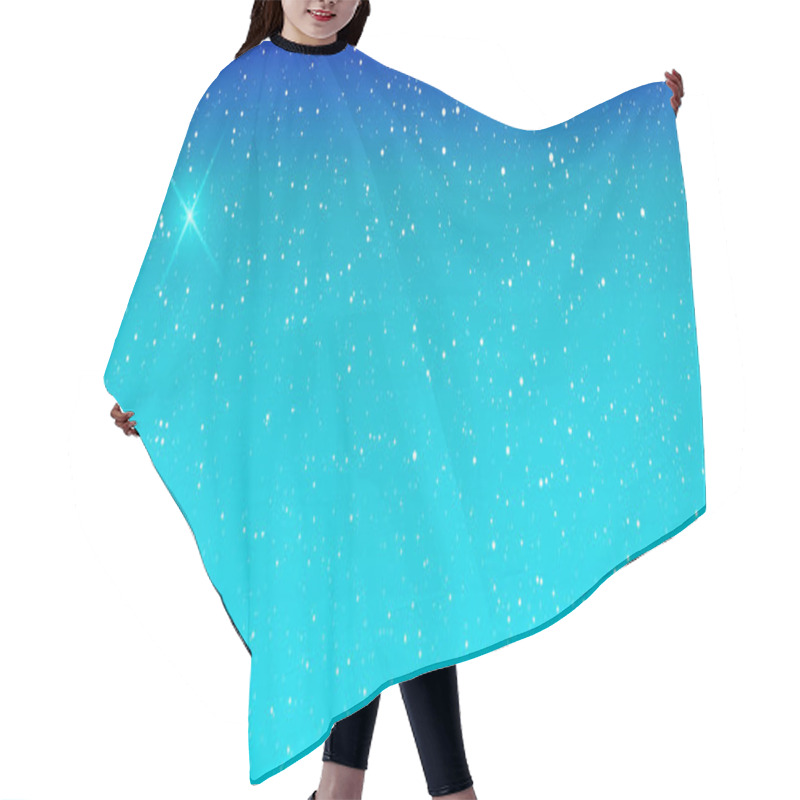 Personality  Snow Background. Winter Sky. Vector. Hair Cutting Cape