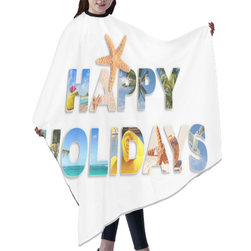 Personality  Happy Holidays Hair Cutting Cape