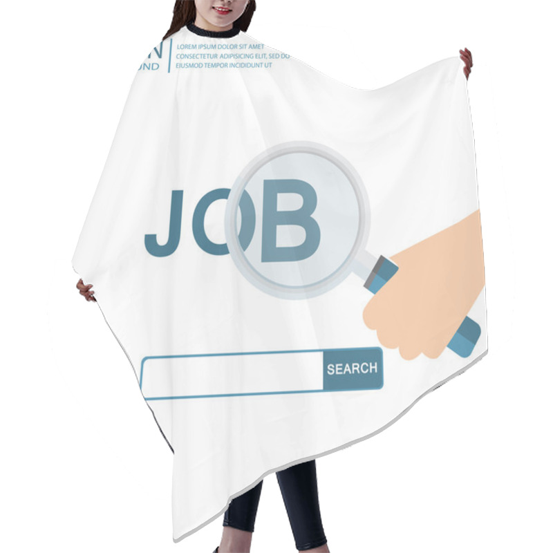 Personality  HR Infographics, Design For Job Recruitment Hair Cutting Cape