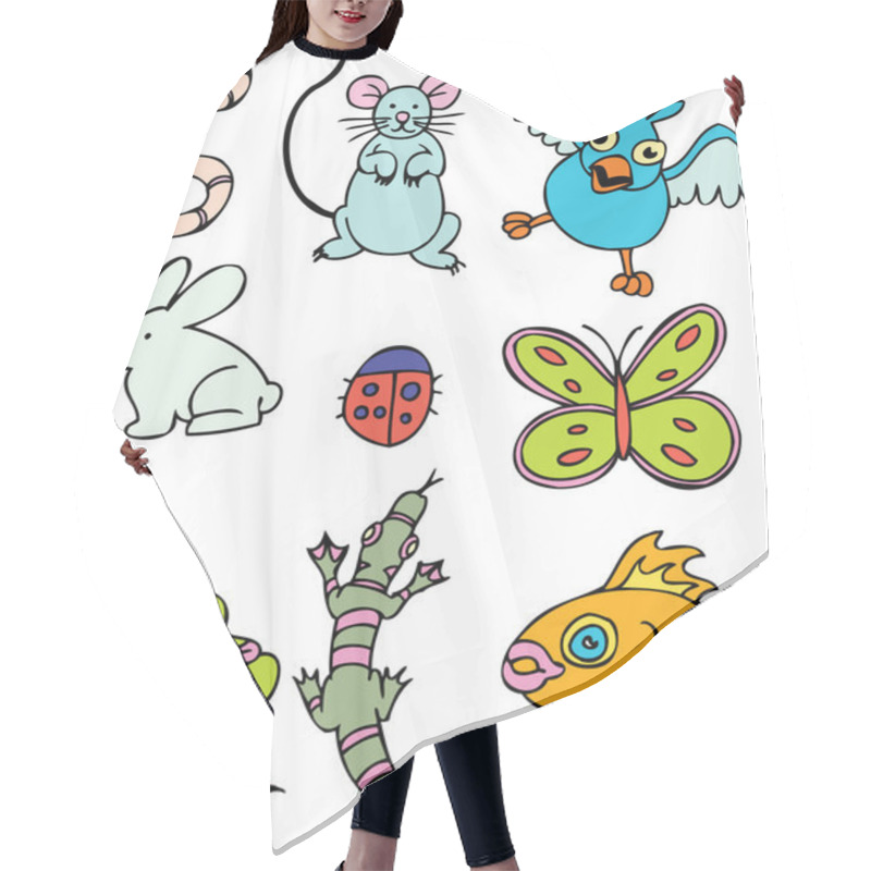 Personality  Outdoor Forest Animals Hair Cutting Cape