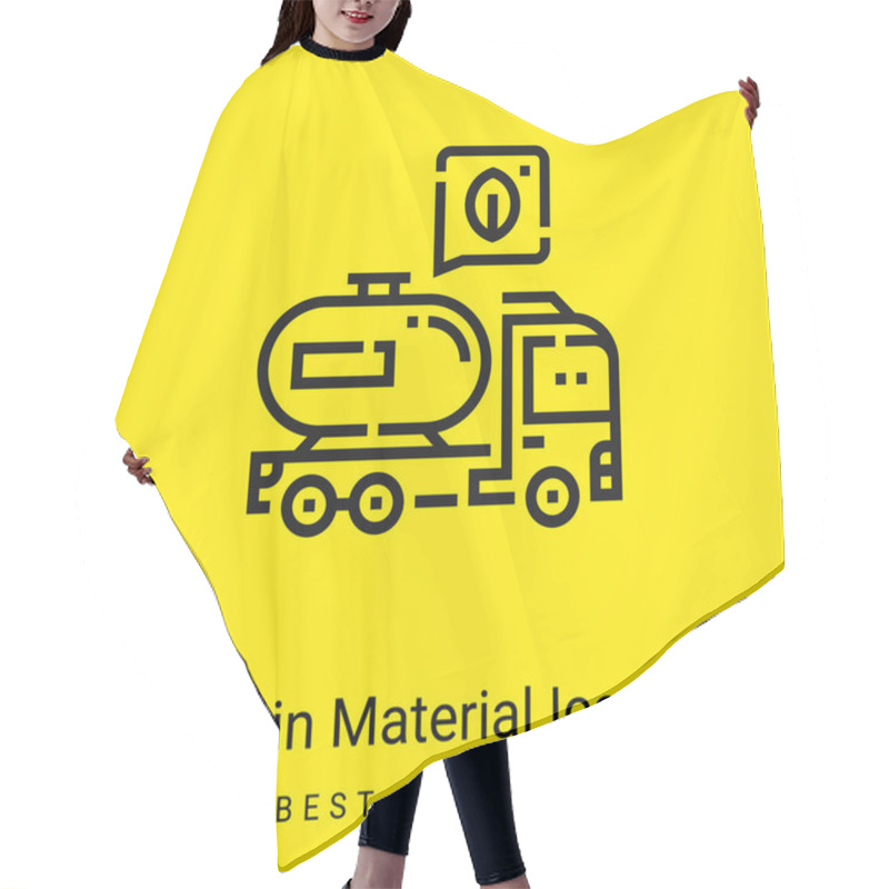 Personality  Biodiesel Minimal Bright Yellow Material Icon Hair Cutting Cape