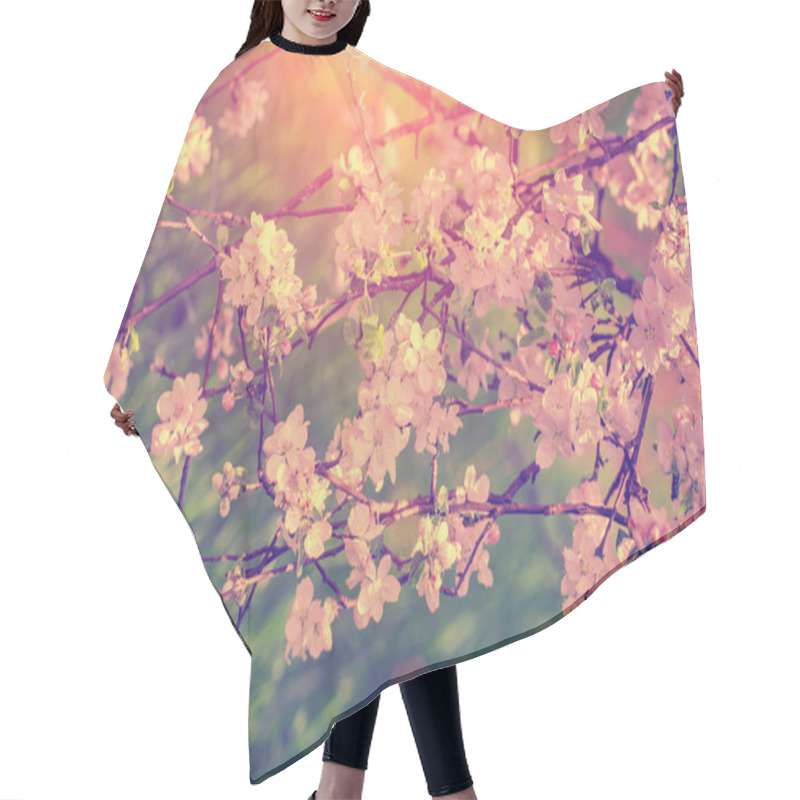 Personality  Blossoming Apple Tree Hair Cutting Cape