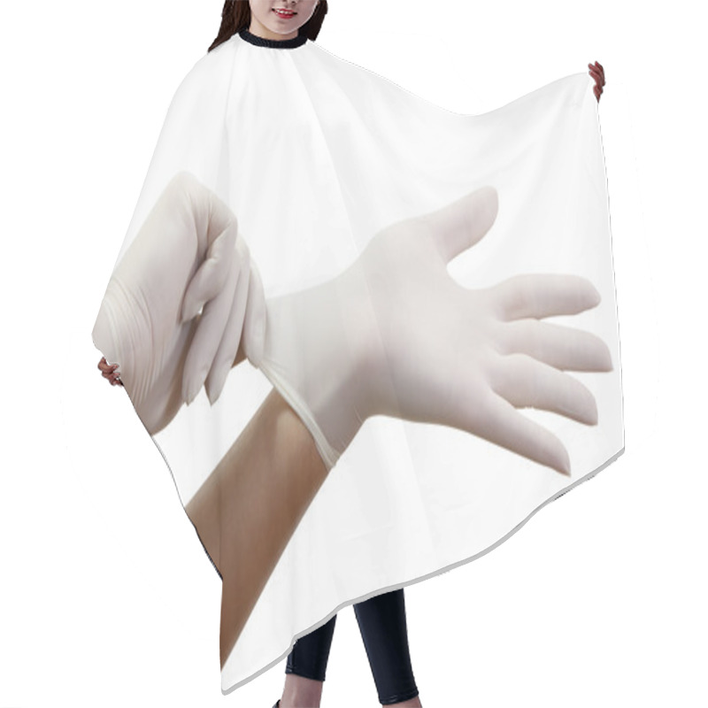 Personality  Surgical Gloves Hair Cutting Cape