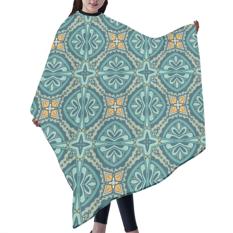 Personality  Retro Geometric Seamless Pattern Hair Cutting Cape