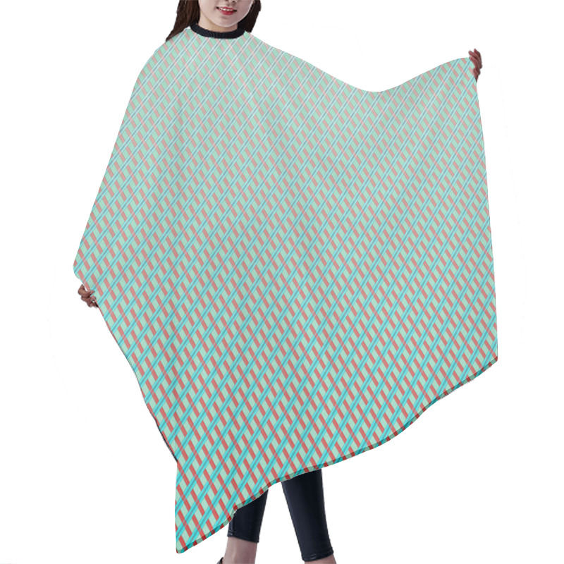 Personality  Abstract Fancy Grid Pattern 5. Hair Cutting Cape