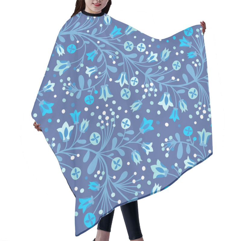 Personality  Flowering Bluebells Hair Cutting Cape