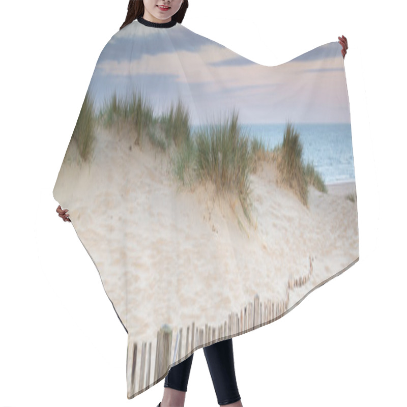 Personality  Panorama Landscape Of Sand Dunes System On Beach At Sunrise Hair Cutting Cape