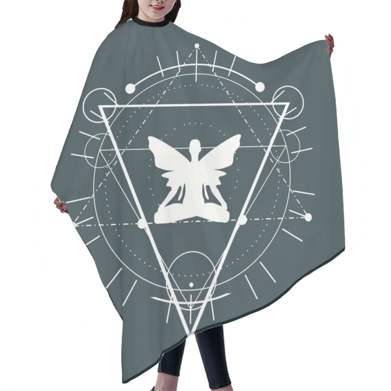 Personality  Esoteric Mystical Symbols Hair Cutting Cape