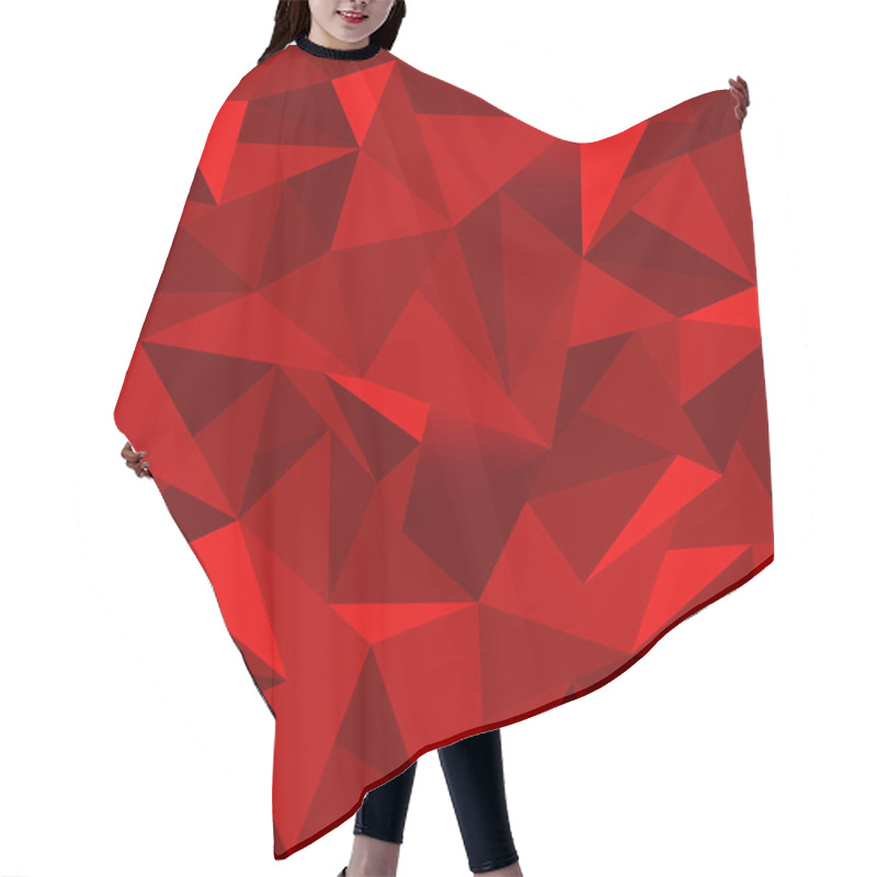 Personality  Poligon Geometric Gradient Background Hair Cutting Cape