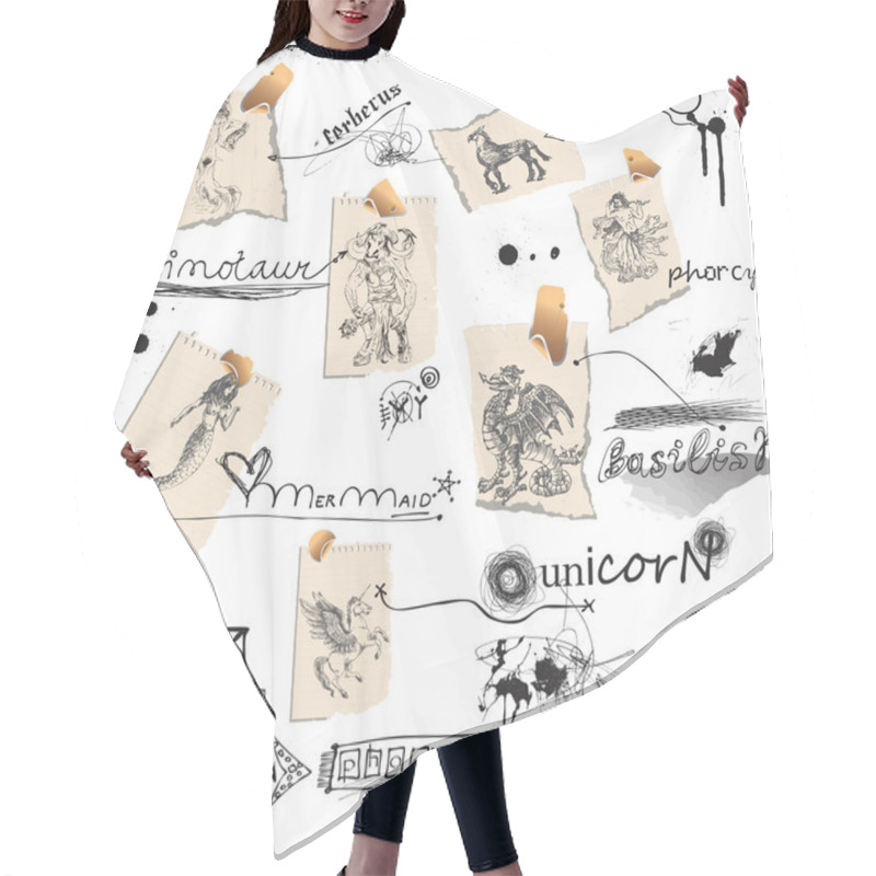 Personality  Collection Of Mythical Characterst Hair Cutting Cape