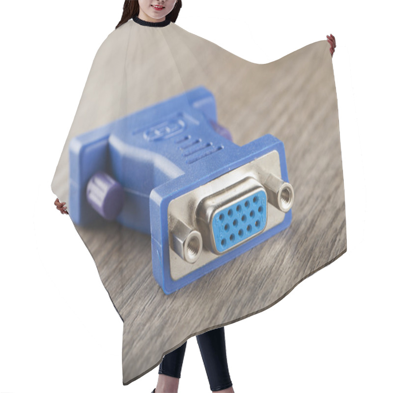 Personality  VGA Connector Hair Cutting Cape