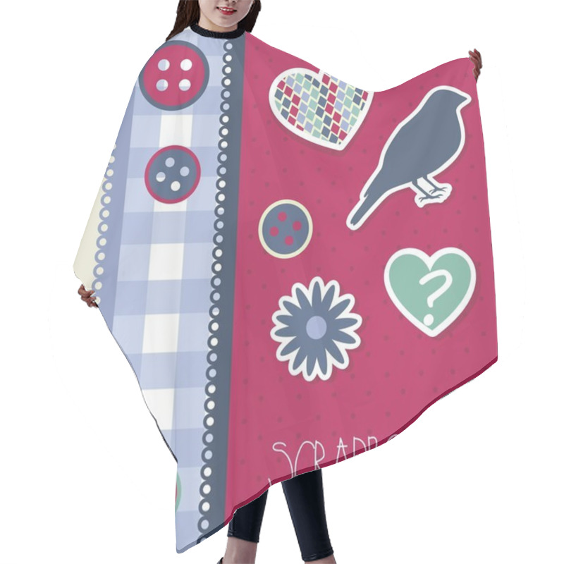 Personality  Scrapbook Hair Cutting Cape