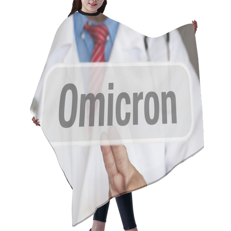 Personality  Warning Doctor: Omicron Variant - New Variant Of Covid 19 B 1.1.529 Hair Cutting Cape