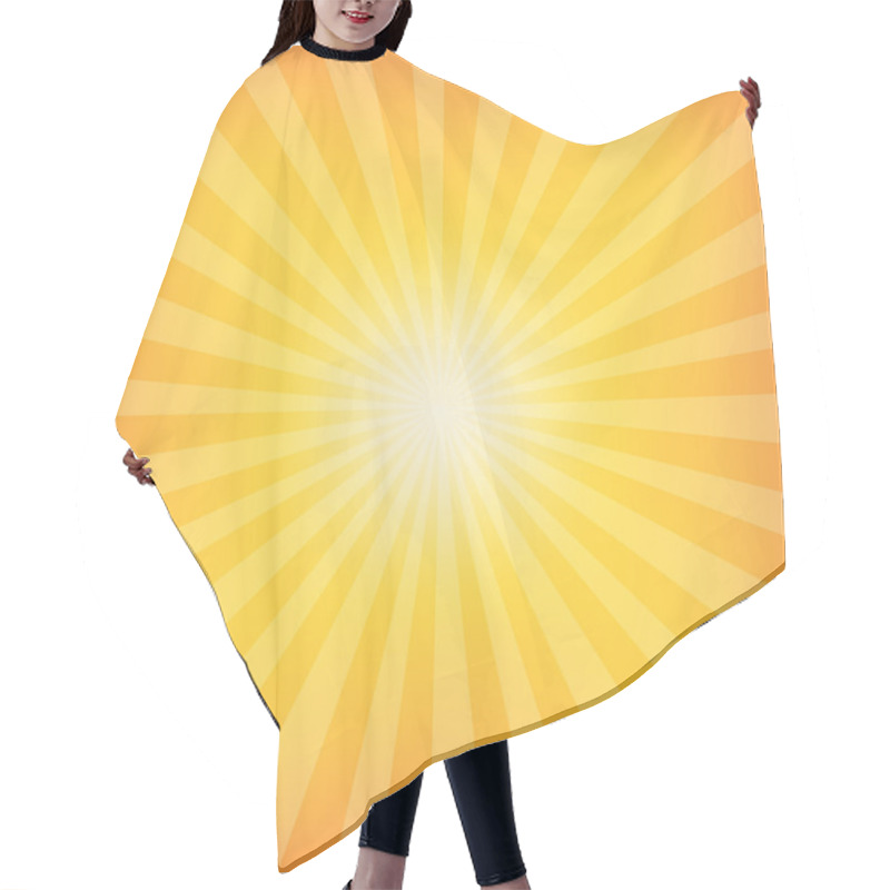 Personality  Sun Sunburst Pattern Hair Cutting Cape