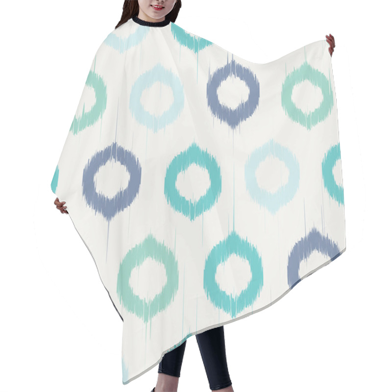 Personality  Vector Seamless Ikat Pattern Hair Cutting Cape