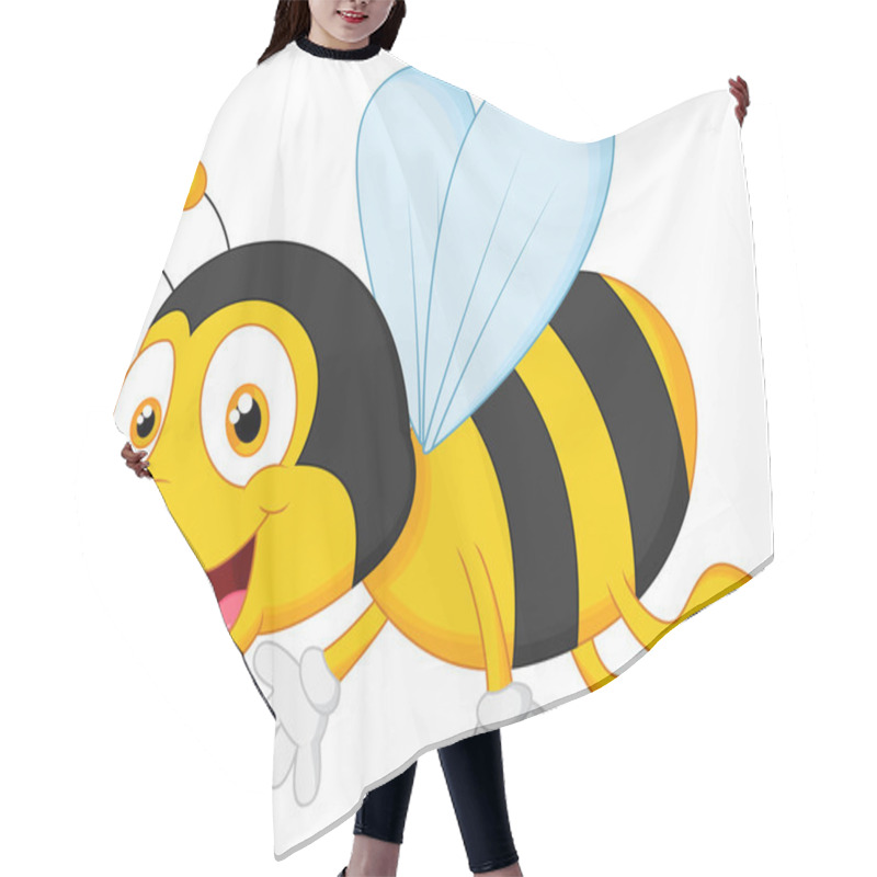 Personality  Bee Flying Hair Cutting Cape