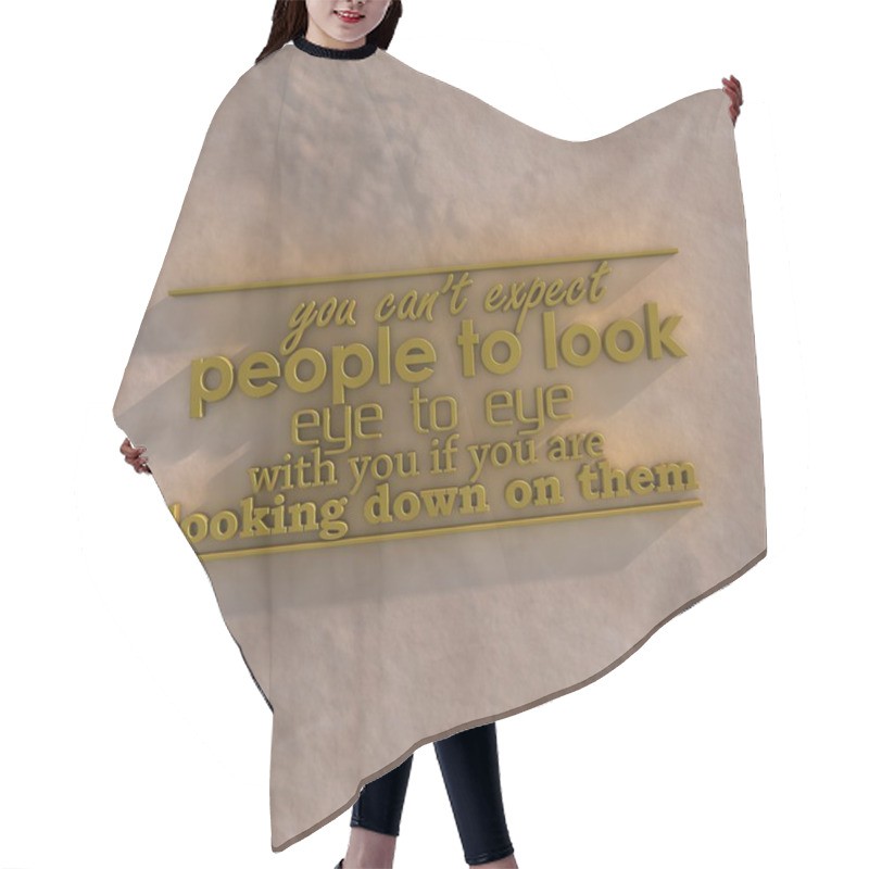 Personality  3D Motivational Poster Hair Cutting Cape