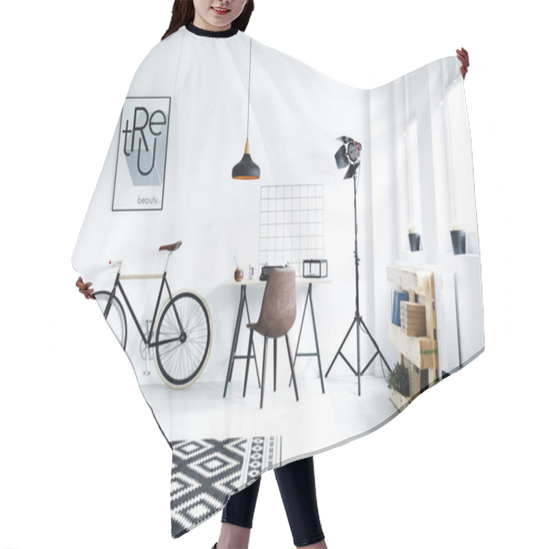 Personality  Black And White Hipster Room Hair Cutting Cape