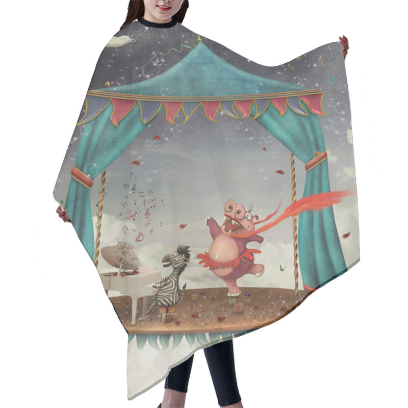 Personality  Circus Hair Cutting Cape