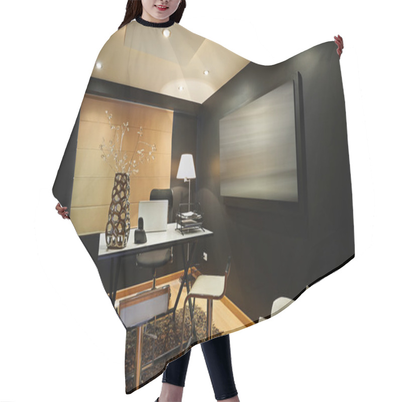 Personality  Interior Design: Moder Studio Office Hair Cutting Cape