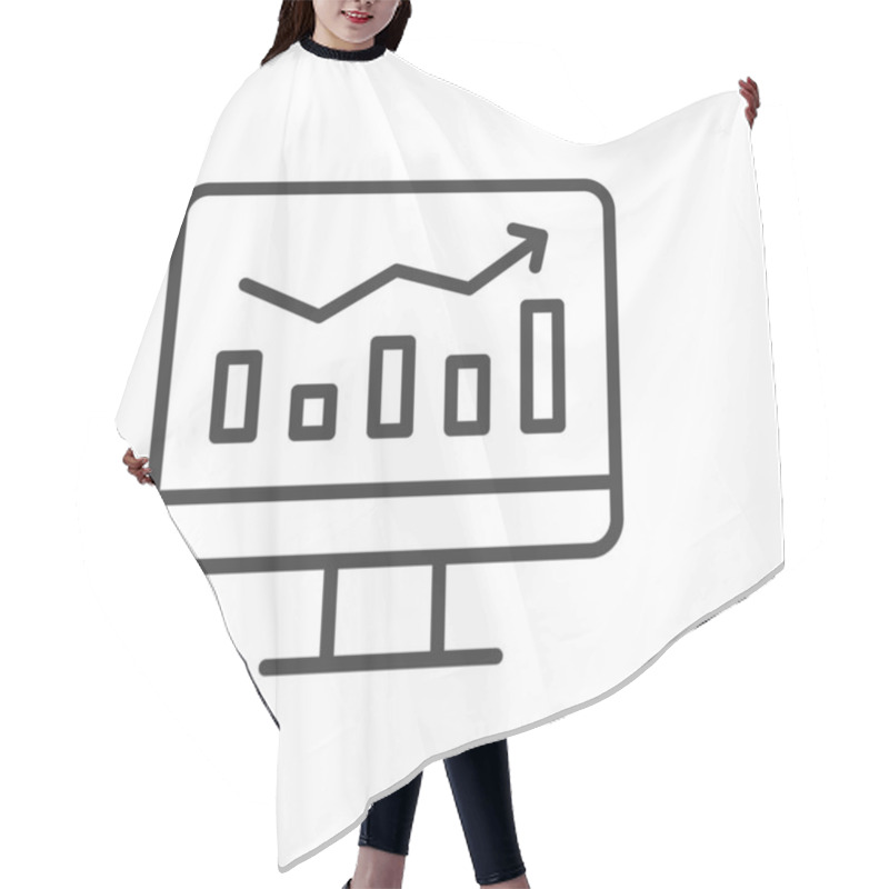 Personality  Data Analysis Icon In Line Design. Data, Analysis, Statistics, Information, Research, Trends, Insights On White Background Vector. Data Analysis Editable Stroke Icon Hair Cutting Cape