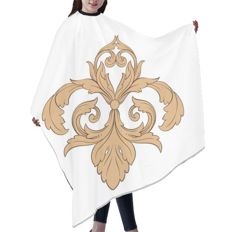 Personality  Classical Baroque Ornament Vector  Hair Cutting Cape