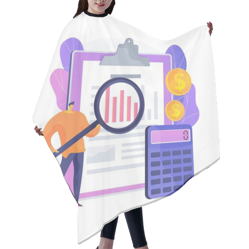 Personality  Audit Service Vector Concept Metaphor Hair Cutting Cape