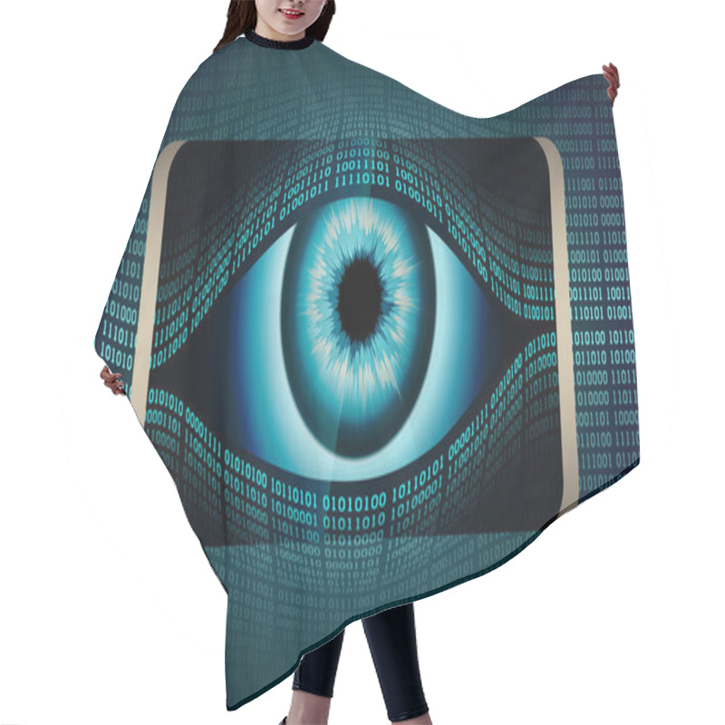 Personality  The All-seeing Eye Of Big Brother In Your Smartphone, Concept Of Permanent Global Covert Surveillance Using Mobile Devices, Security Of Computer Systems And Networks, Privacy Hair Cutting Cape