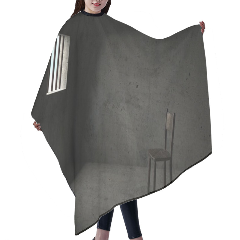 Personality  Detained - 3D Prison Hair Cutting Cape