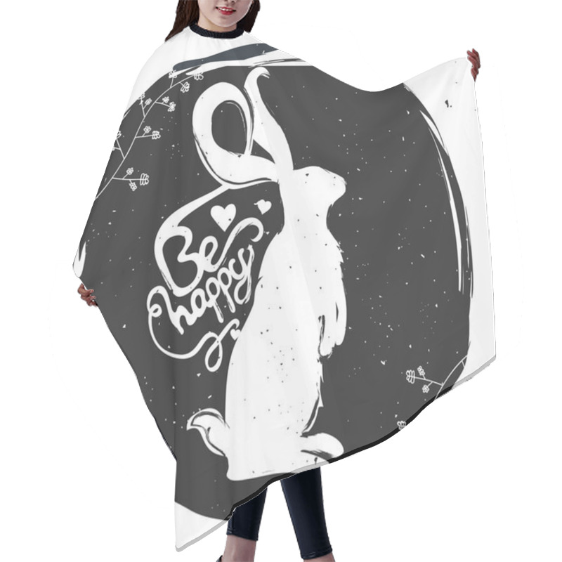 Personality  Standing Hare Or Rabbit Hair Cutting Cape