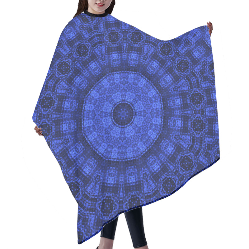 Personality  Blue Abstract Pattern Hair Cutting Cape